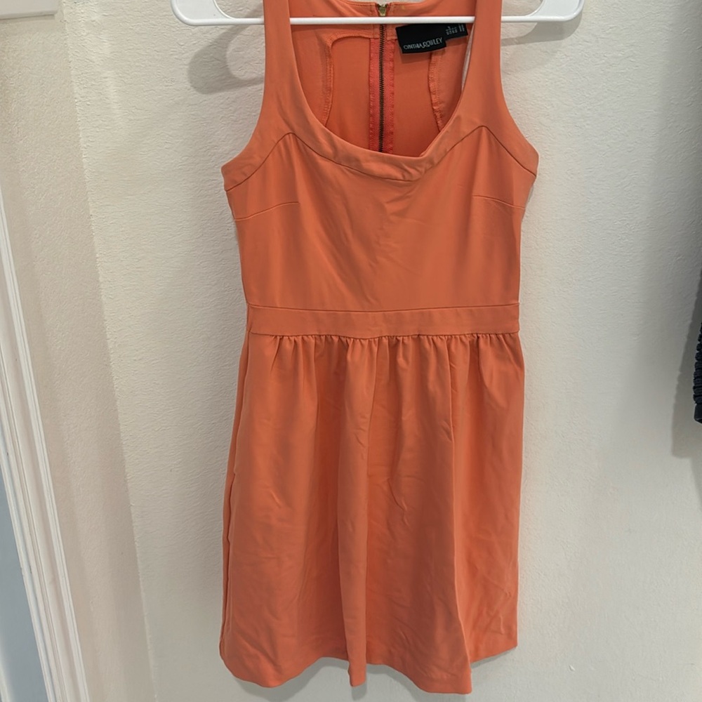Coral dress with pockets Size S